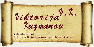 Viktorija Kuzmanov vizit kartica